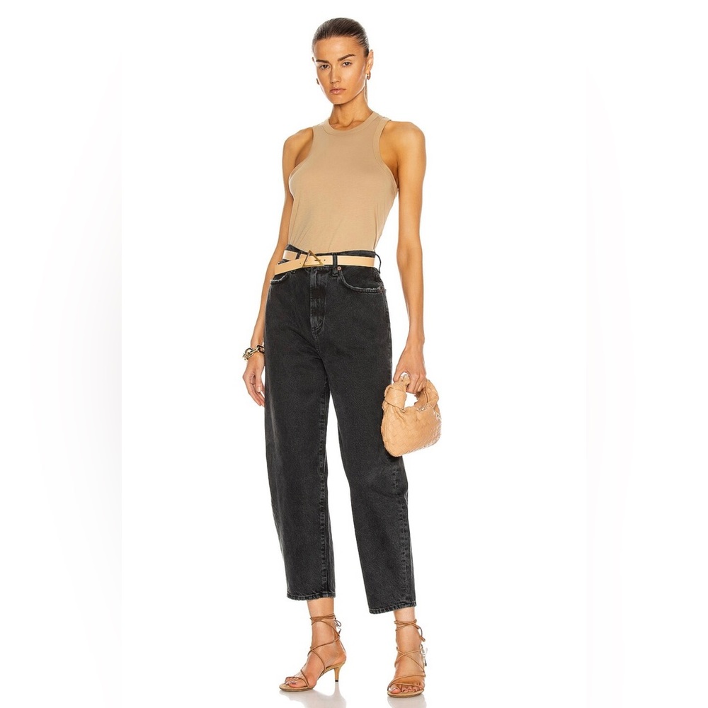 AGOLDE Balloon Ultra High Rise Taper in Black Tea